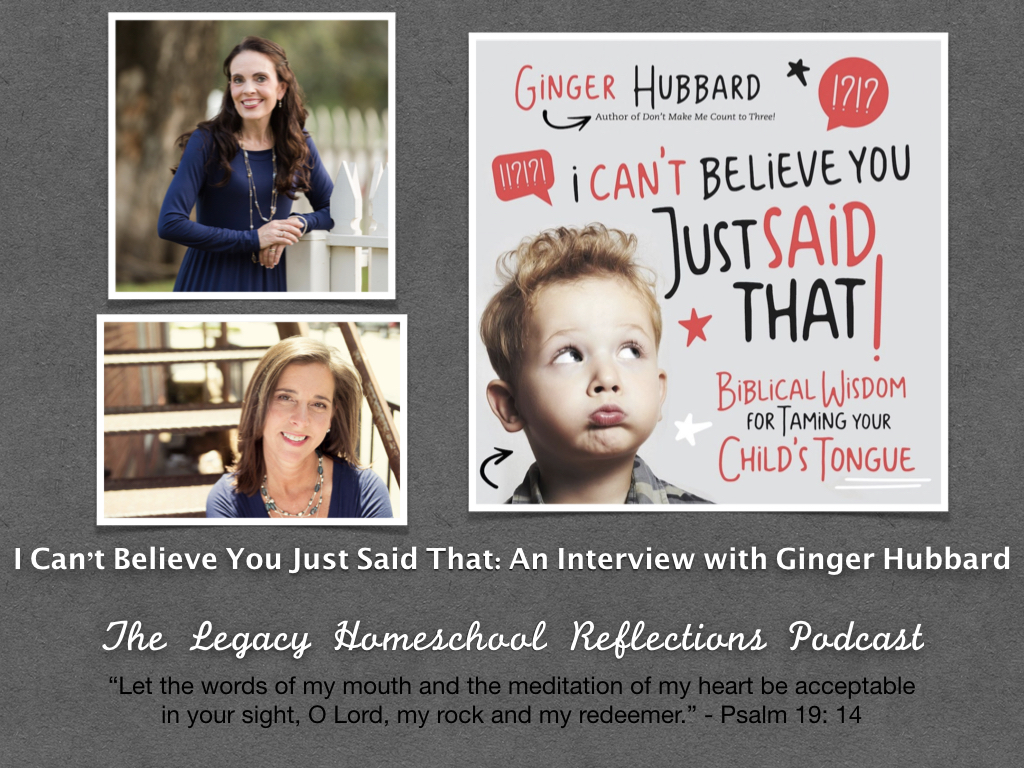 I Can’t Believe You Just Said That An Interview with Ginger Hubbard